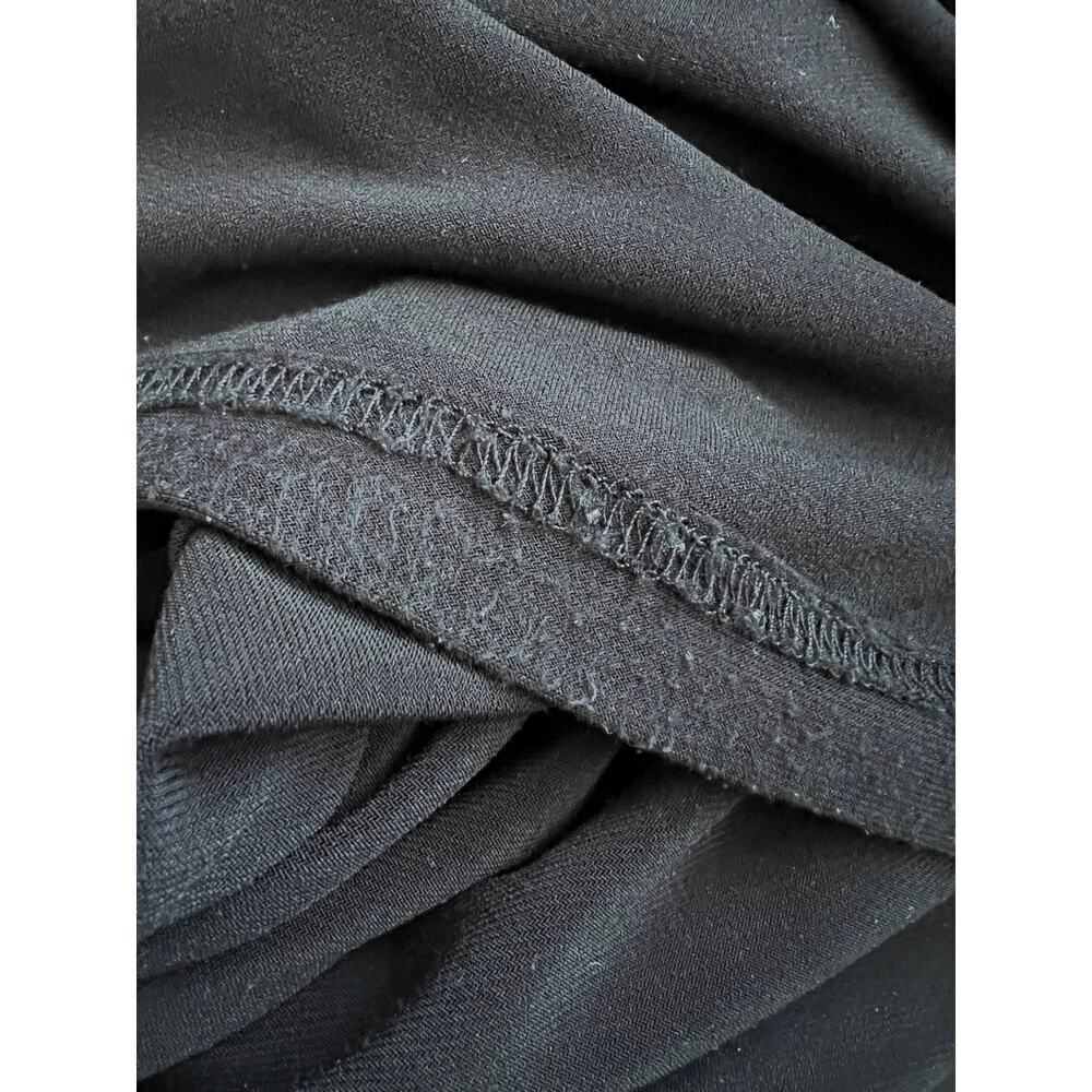 Sympli Slinky Pants Pull On Sz 14 Black Wide Leg Stretchy Flare Basic - Picture 7 of 9